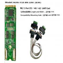 FBUS M.2 B Key and M Key to 2 Ports Rs-232/422/485 DB9 Card. Industrial-grade M.2 2-port Serial Card High-speed thumbnail-5