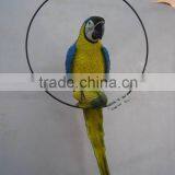 Resin Hanging Decoration of Parrot Figurine With Iron Ring thumbnail-5