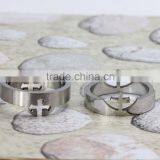 Two Tone Stainless Steel Rotating Ring With Lords Prayer and Cross Design Sizes 7 to 13 thumbnail-4