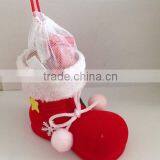 Gift Bag Xmas Decoration Christmas Santa Socks Stocking Red thumbnail-3