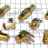Mini MMCX Jack Right Angle Connector Crimp/Solder Attachment For RG174, RG316, thumbnail-2