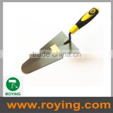 Stainless steel plastering trowel with soft handle
