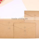 blank A4 thick kraft bag,vertical A4 paper documents bags blank kraft file bags Horizontal
