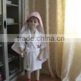 100%cotton terry children bathrobes shawl collar