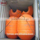 Dredging project used PU foam filled plastic floating buoy