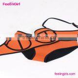 High Waist Strapless Beachwear Fabric thumbnail-3