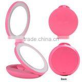 Hot Sale Dual Sides Folding LED 1x & 10X Magnification Mirror Cosmetic Travel LED Light Magnifying Mirror thumbnail-5
