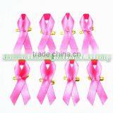 china wholesale pink ribbon lapel pins