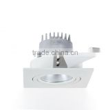 6W/12W 116*85 straight hole square ceiling spot light with CE/CB certified