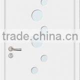 Bubble Design Timber Interior Door Leaf With Glass White Door thumbnail-1