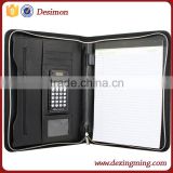 Letter Size Business Briefcase Portfolio with Zippered Closure credit card holder USB Drive Holder, Memo pad,