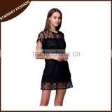 Latest Design Lady's Tassel Sexy Lace Evening Dress/ thumbnail-1