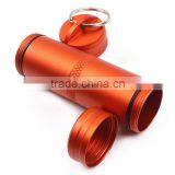 FDA Standard Custom Logo Metal Mini Pill Holder Keyring thumbnail-5