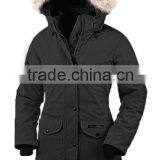 the Latest Coat Styles for Women Fur Hooded Green Coat Goose Feather Jacket, Women Down Coat thumbnail-2