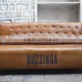 Vintage Industrial Furniture Jodhpur ,Leather Two Seater Sofa Without Arms