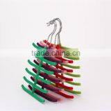 Velvet Tie Hanger Simple Slim-Line Tie Organizer Flocked Hanger in 5 Style thumbnail-2