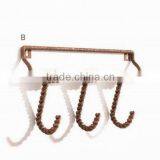 Rustic Decorative Coat Hook With Metal Iron
