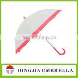 Girl Pink Happy Smooth Staight Umbrella Happy Travel Umbrella thumbnail-2