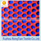 Red Polyester Knitted Big Hole Mesh Fabric for Mattress thumbnail-3