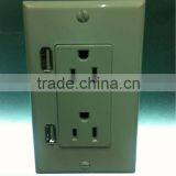 High Quality ETL Approval USB Wall Socket 125V For IPhone IPad Charge thumbnail-2