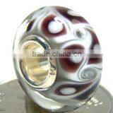 European Style 925 Sterling Silver Art Lampwork Glass Beads