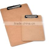A4 MDF clipboard with metal clip