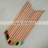 7" Standard Size Hexagonal Shape High Quality Natural Wood Color Pencil With Dipped End thumbnail-1