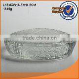 Nice Bird's Nest Shape Clear Glass Ashtray in Two Sizes thumbnail-2