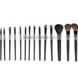 Professional Quality Natural Hair Makeup Brush Set, Black 18 Pcs Cosmetic Brushes Tool thumbnail-2
