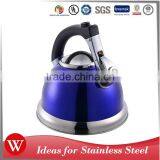 3.3L Color Coating Single Bottom Non-electric Tea Kettle Whistling Water Kettle