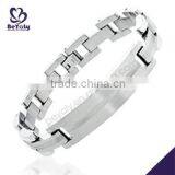 China Manufacturer 2015 latest stainless steel rhinestone slide bracelet letters