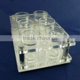 Clear acrylic cup display holder