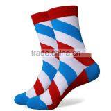 2016 New Custom Design Colorful Stripe Combed Cotton Socks Quality Choice