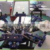 2015 New Manual 6 Color 6 Sation T-shirts Screen Printing Machine/t Shirt Silk Screen Printing Machine Manual&textile Printing m thumbnail-2