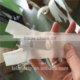 2015 New Top Quality 10# Big Size 4m Long Nylon Water Resistant Zipper in White for Wholesale thumbnail-3