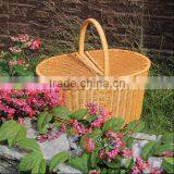 Natural Rattan Woven Fruits Picnic Basket With Cover thumbnail-4
