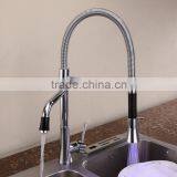 LED Chrome Commercial Style Pre Rinse Kitchen Faucet With Pot Filler 1020-CP thumbnail-2