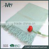 Woven Twill Lady Scarf With Soft Textile Wholesale thumbnail-3