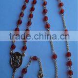 Crystal and Brass Religious Rosary thumbnail-1