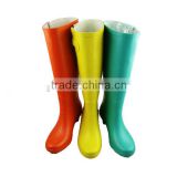 Lady rubber rain boots with heels