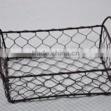 wholesale cheap handle big size fruit wire baskets