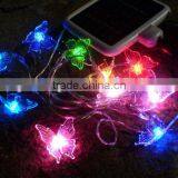 Solar Butterfly Light String