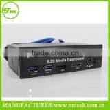5.25 USB3.0 High Speed Media Dashboard Front Panel PC Multi Card Reader SATA