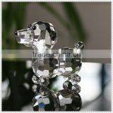 Faceted Clear Dog Crystal Decoration For Birthday Day thumbnail-1