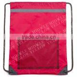 2016 Factory Wholesale Cheap Promotional Nylon Sport Mesh Drawstring Backpack Bag thumbnail-3