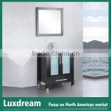 Chinese Wooden Bathroom Vanity Cabinet Espresso Finish for Ameriacn