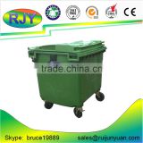 660 liter plastic garbage trash bin