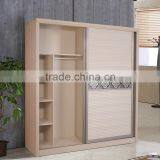 Lacquer/Acrylic Door Panel 2 Sliding Door Wardrobe Bedroom Furniture for Sale thumbnail-2