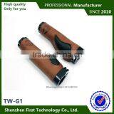 27.5 Mtb Carbon Comfortable Bicycle Grips Leather Hand Grips thumbnail-3