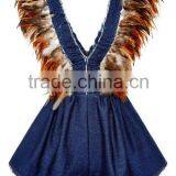 ZPDECOR Plumage Manufacturer Wholesale Cheap Cock Fringe Directly Dyed Light Pink Rooster Saddle Feathers Trims thumbnail-5